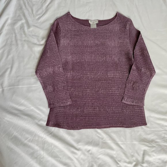 Pile Ou Face Paris Dusty Rose/Mauve Crinkle Shirt - Picture 7 of 11